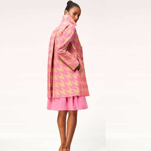 Isaac Mizrahi for Target Women's Houndstooth Print Long Sleeve Front Button - Picture 3 of 3